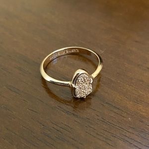 Kendra Scott Rose Gold Drusy Ring Size 8